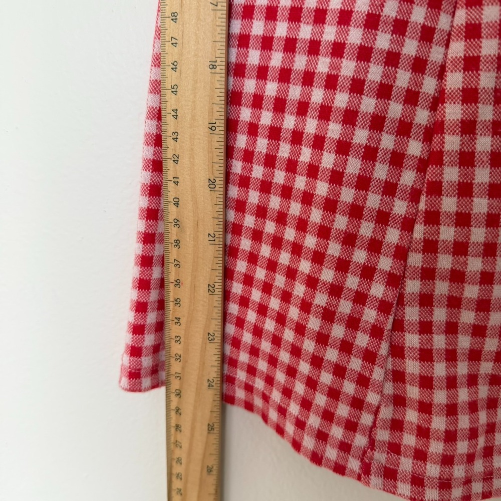 Cider Mini Dress Square Neck Gingham Spaghetti Strap XL Party Elegant Summer - Picture 8 of 11